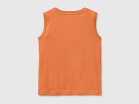 Organic cotton tank top with logo print - ucb_image_BS