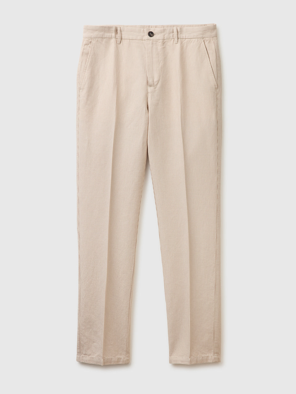 Regular fit chinos in linen blend - ucb_image_FS