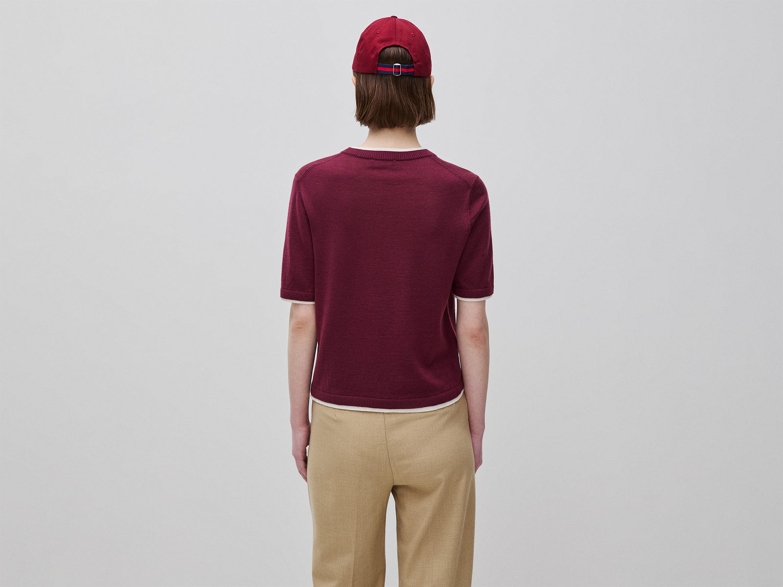 Camisola de manga curta 100% lã Merino - ucb_image_B