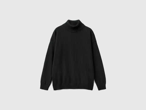Camisola de gola alta em mistura de lã e caxemira - ucb_image_FS