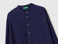 Blusa às riscas com gola coreana - ucb_image_DS1