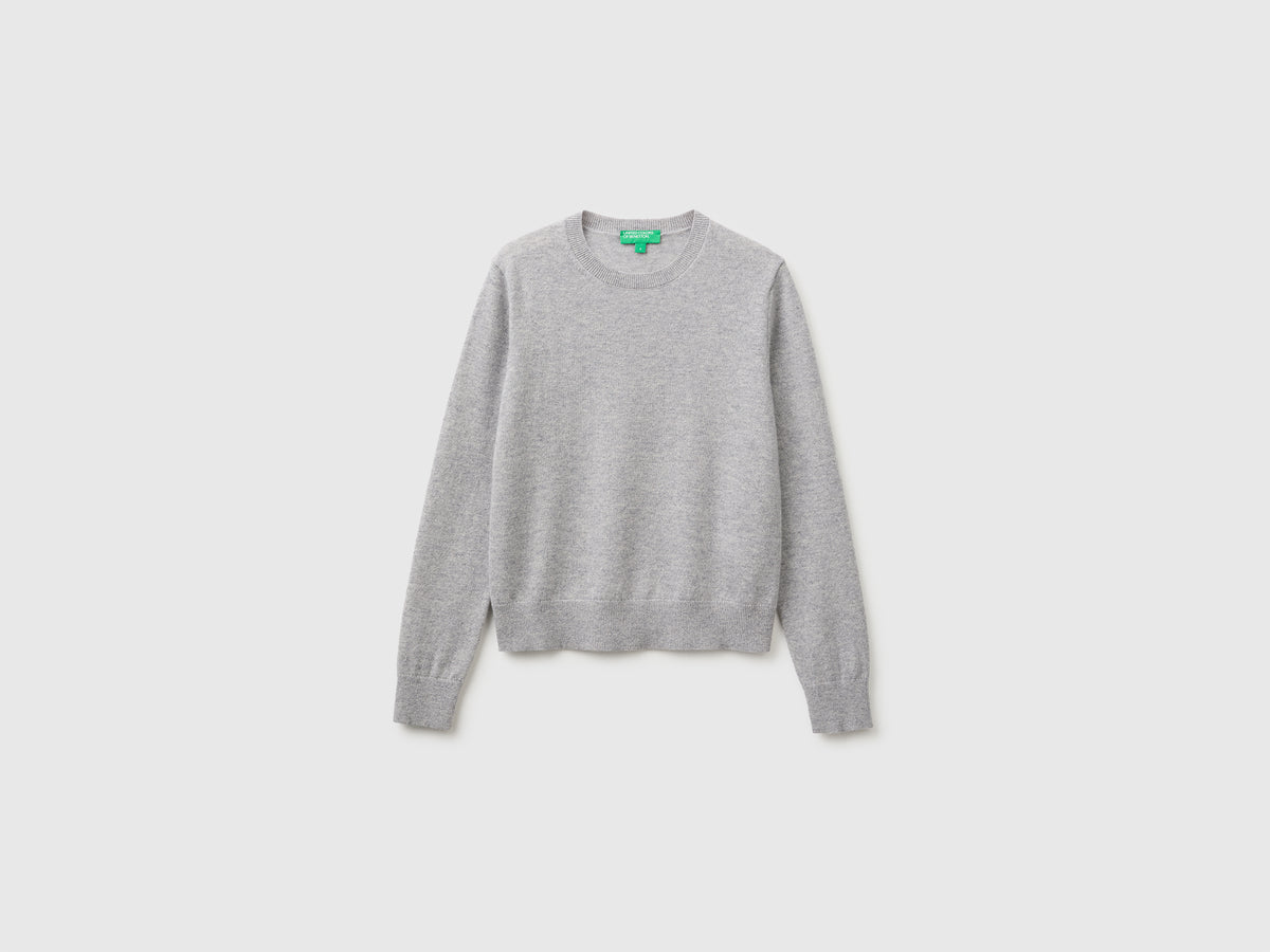 Camisola cinza-claro em pura caxemira - ucb_image_FS