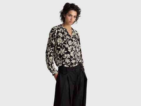 Blusa coreana com estampa floral - ucb_image_F
