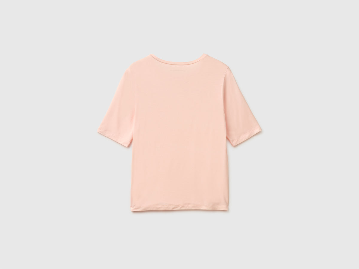 T-shirt em mistura de seda - ucb_image_BS