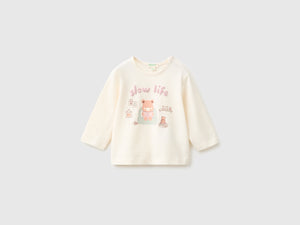 T-Shirt aus Bio-Baumwolle mit Print