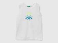 Organic cotton tank top with logo print - ucb_image_FS