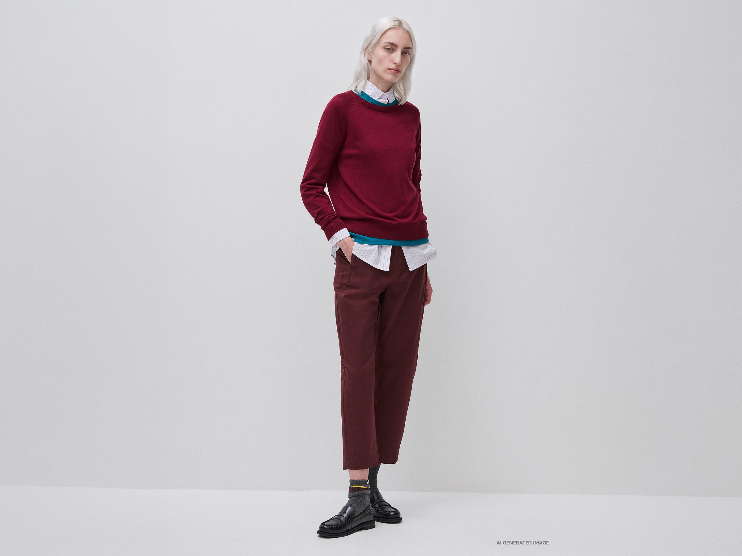 Camisola de gola redonda em mistura de seda - ucb_image_FY