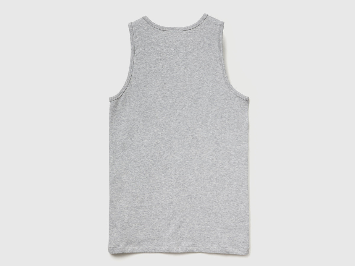 T-shirt sem mangas de roupa interior em algodão orgânico stretch - ucb_image_BS