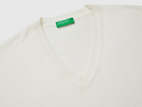 V-neck sweater in cotton and wool - ucb_image_DS1