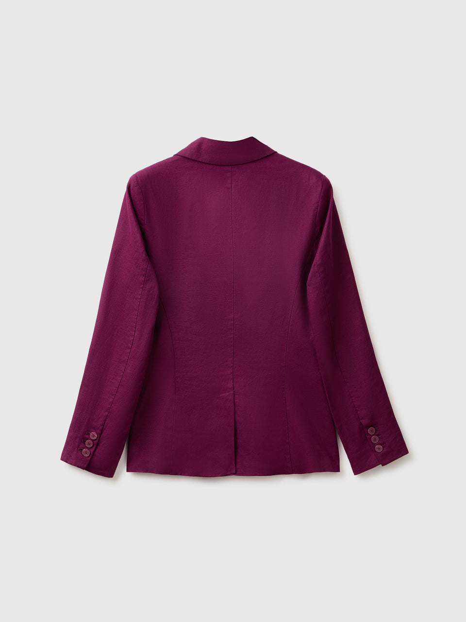 Blazer de abotoadura simples em linho puro - ucb_image_BS