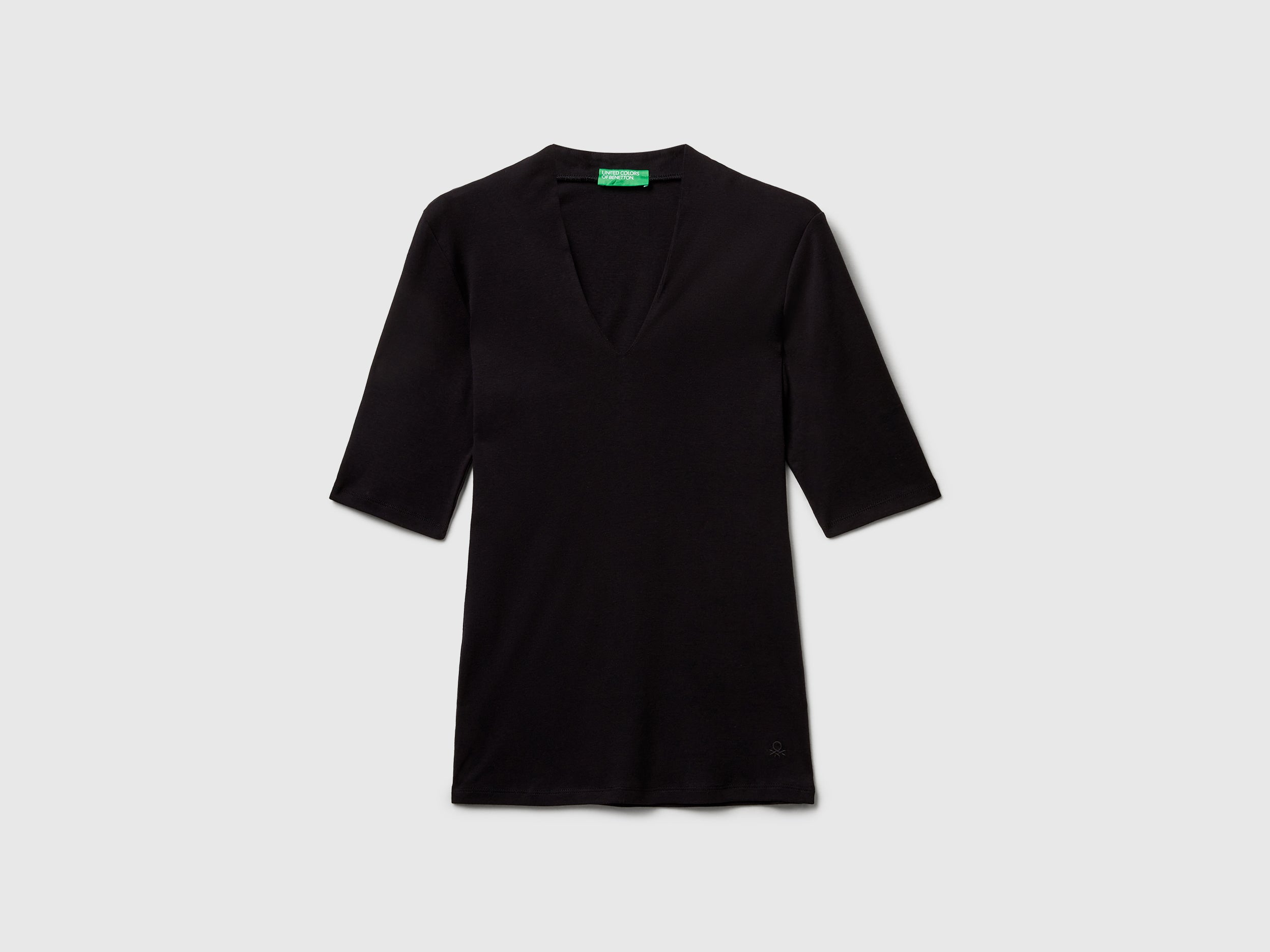 T-shirt slim fit em algodão de fibra longa - ucb_image_FS