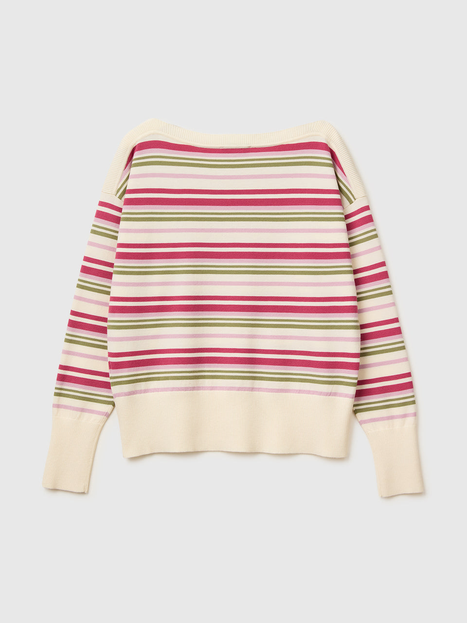 Striped boat neck sweater - ucb_image_BS