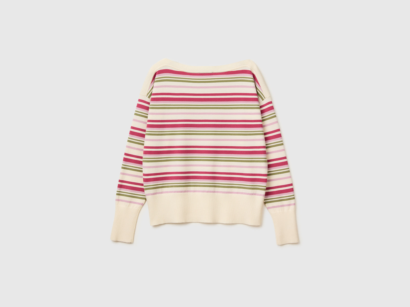 Striped boat neck sweater - ucb_image_BS