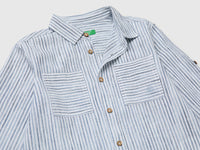 Striped linen blend shirt - ucb_image_DS1