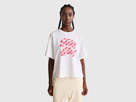 T-shirt com estampa slogan - ucb_image_F