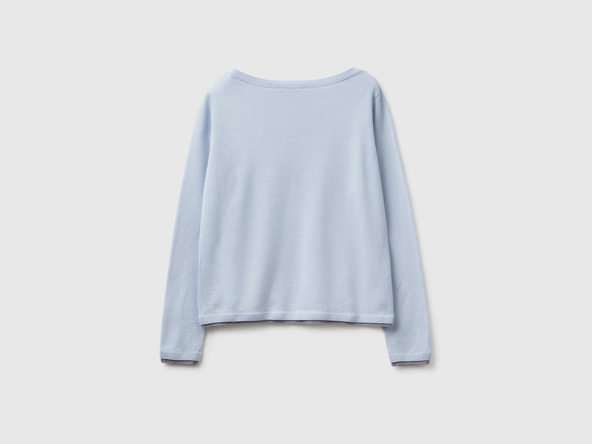 100% Merino wool boat neck sweater - ucb_image_BS