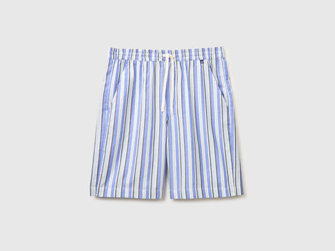 Striped Bermuda shorts with drawstring - ucb_image_FS