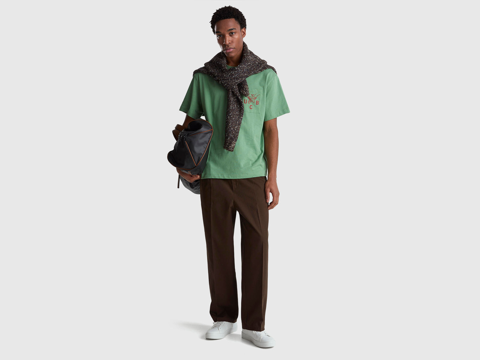 Chinos with creases