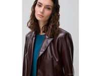 Blazer ajustado em tecido com efeito de pele - ucb_image_FY