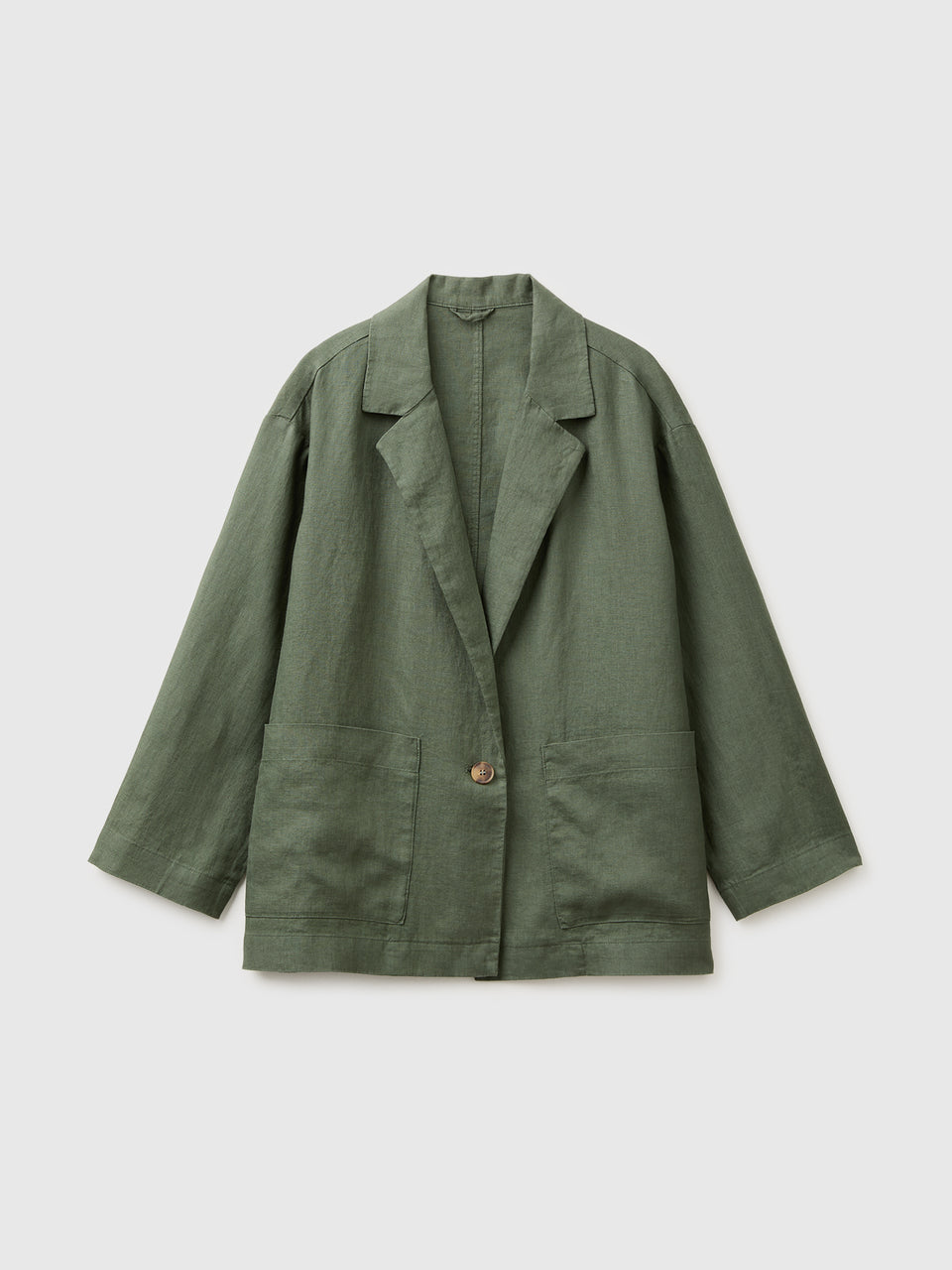 100% linen single-breasted blazer - ucb_image_FS