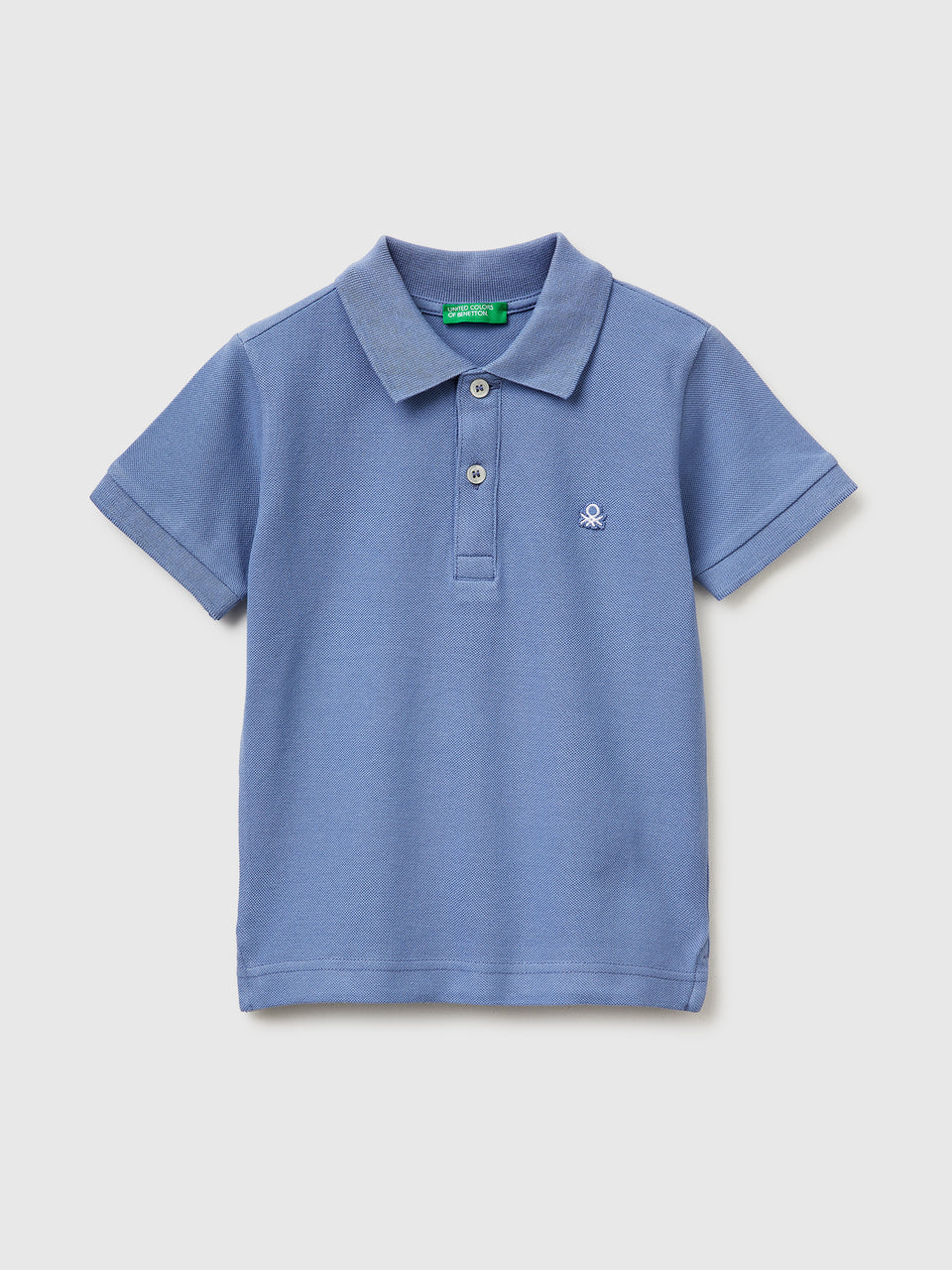 Short-sleeved polo in pure cotton - ucb_image_FS