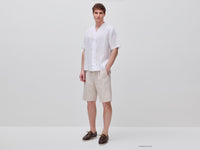 Bermudas regular fit em mistura de linho - ucb_image_FY