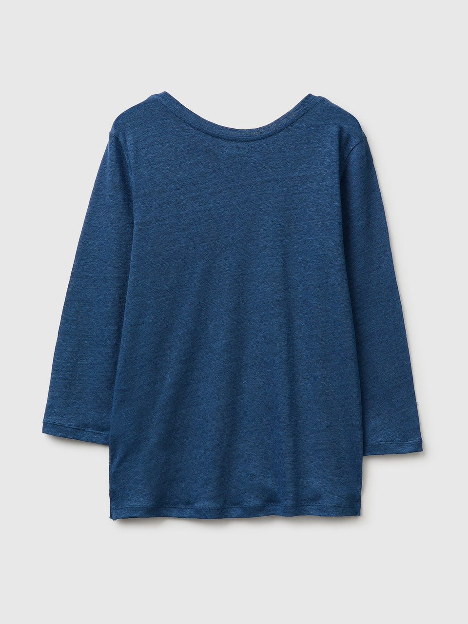 Boat-neck T-shirt in pure linen - ucb_image_BS