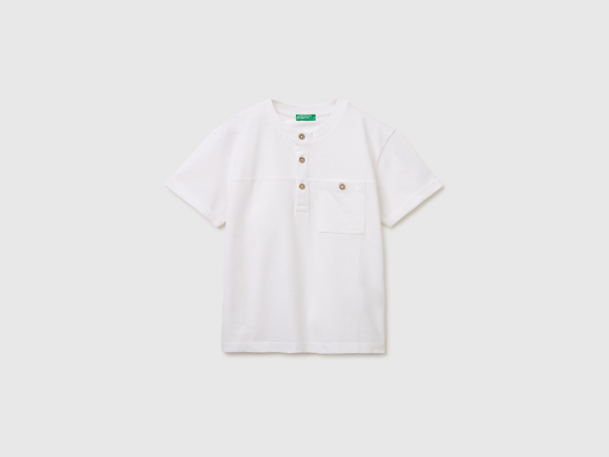 Linen blend henley T-shirt - ucb_image_FS