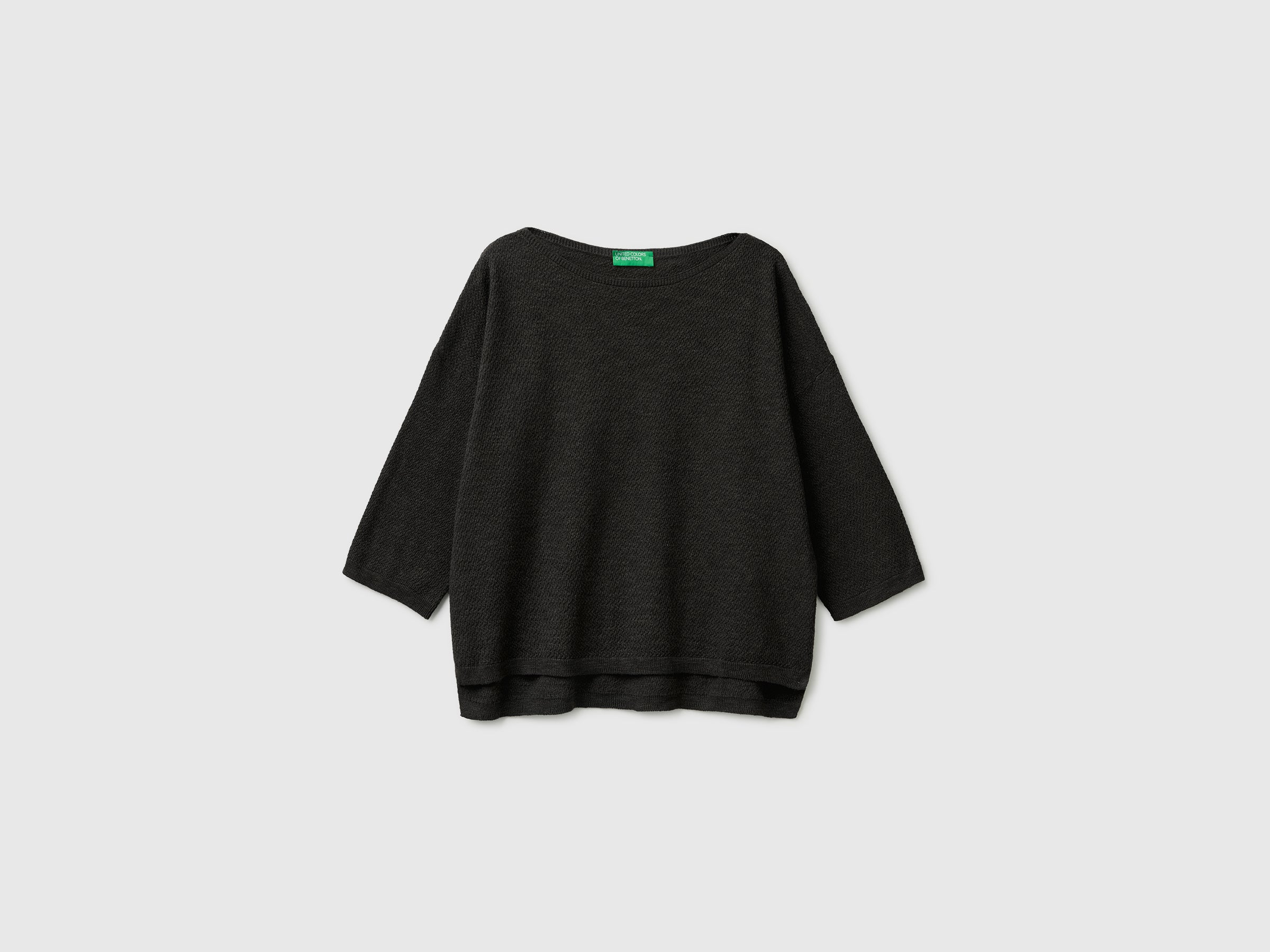 Boxy fit linen blend sweater - ucb_image_FS
