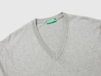 Camisola em algodão puro com decote em V - ucb_image_DS1