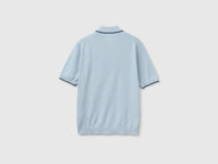 100% cotton knitted polo shirt - ucb_image_BS