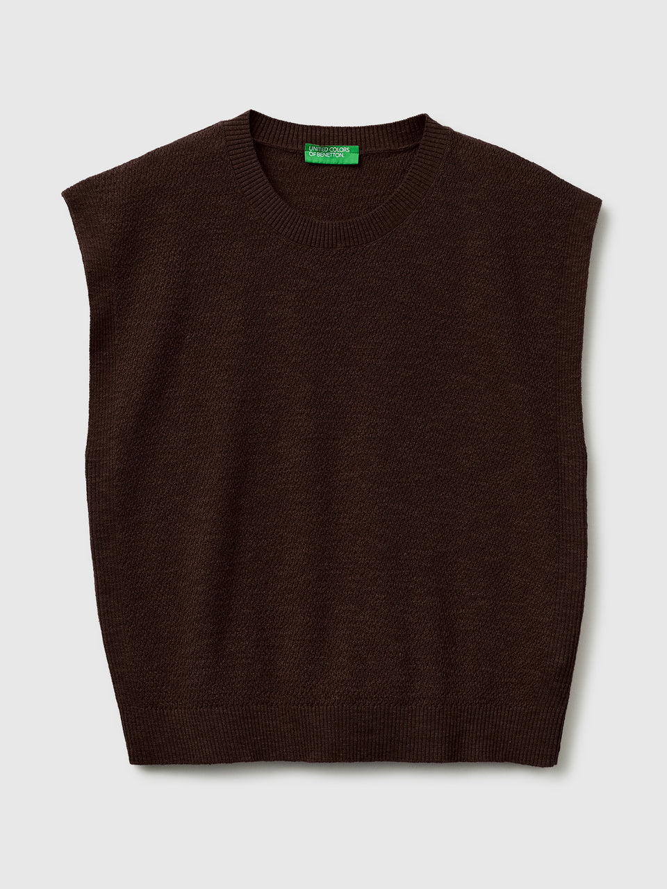 Sleeveless linen blend sweater - ucb_image_FS