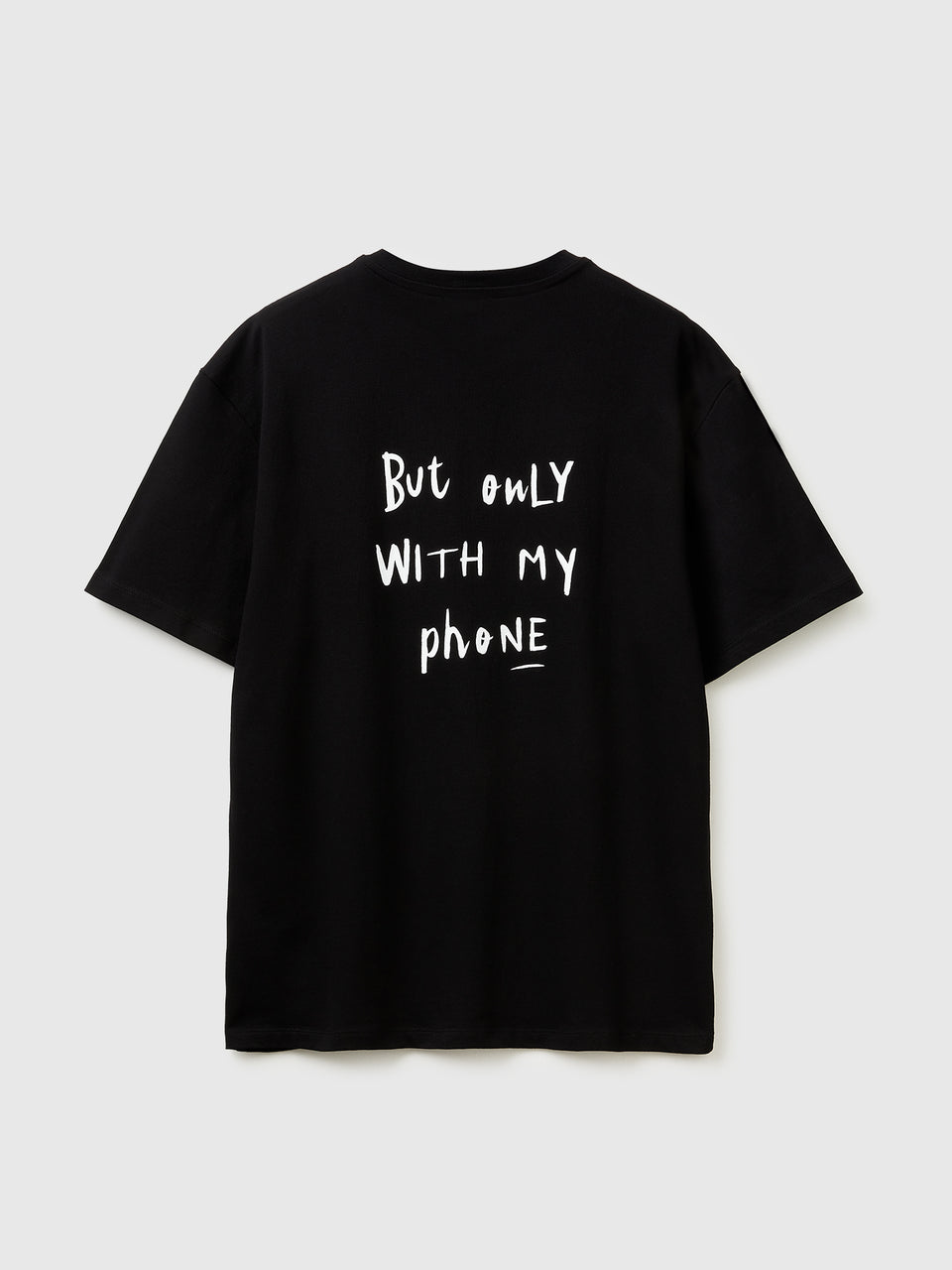 T-shirt com estampa slogan em algodão orgânico - ucb_image_BS