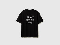 T-shirt com estampa slogan em algodão orgânico - ucb_image_BS