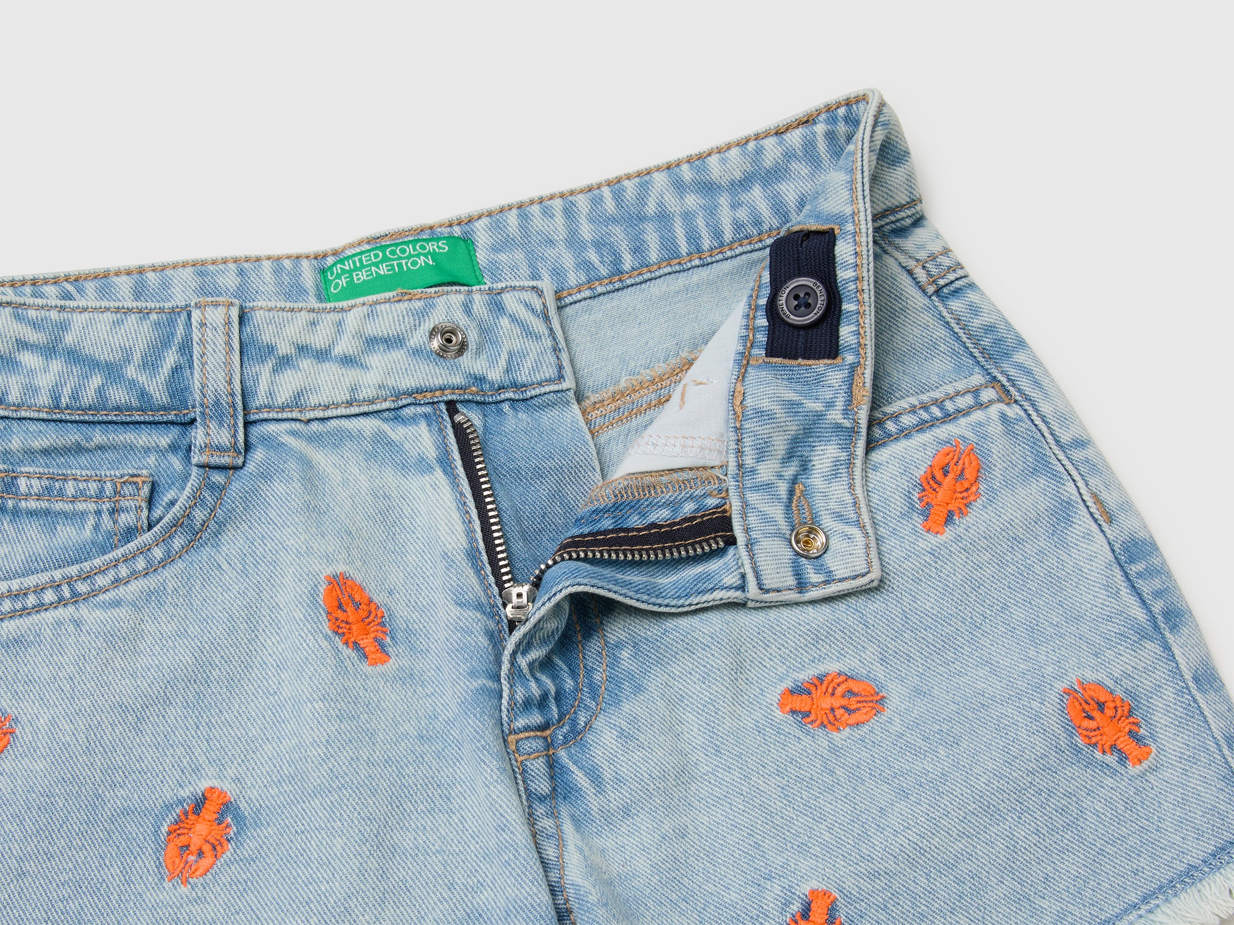 Lobster denim shorts - ucb_image_DS1