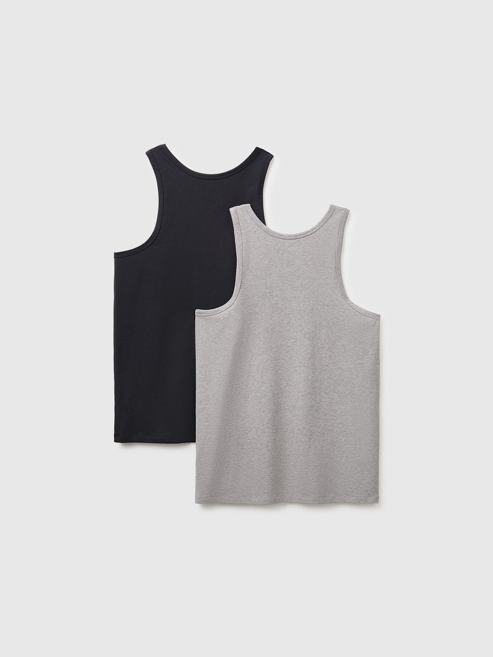 Duas t-shirts sem mangas interiores em algodão stretch - ucb_image_BS