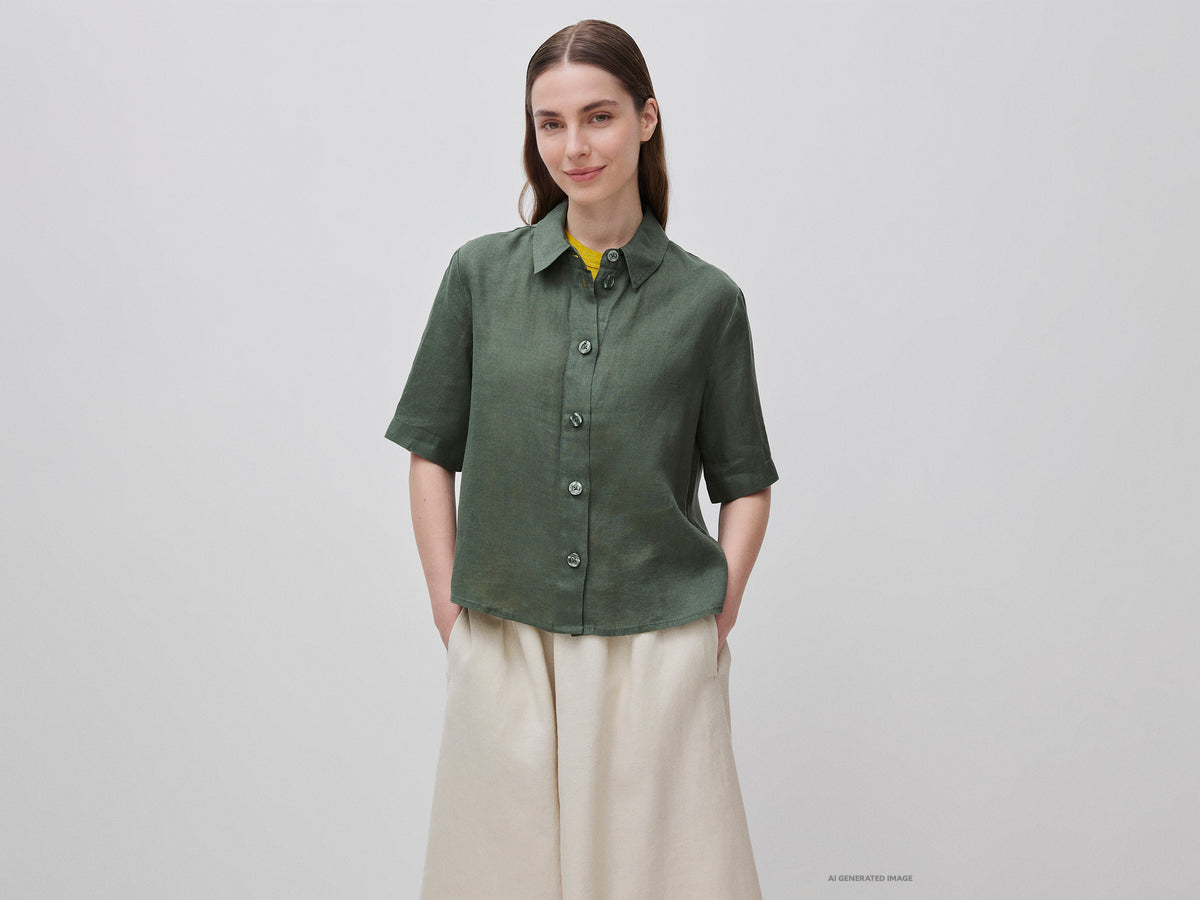 Camisa curta em puro linho - ucb_image_F