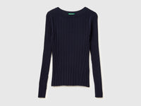 Fitted ribbed sweater - ucb_image_FS
