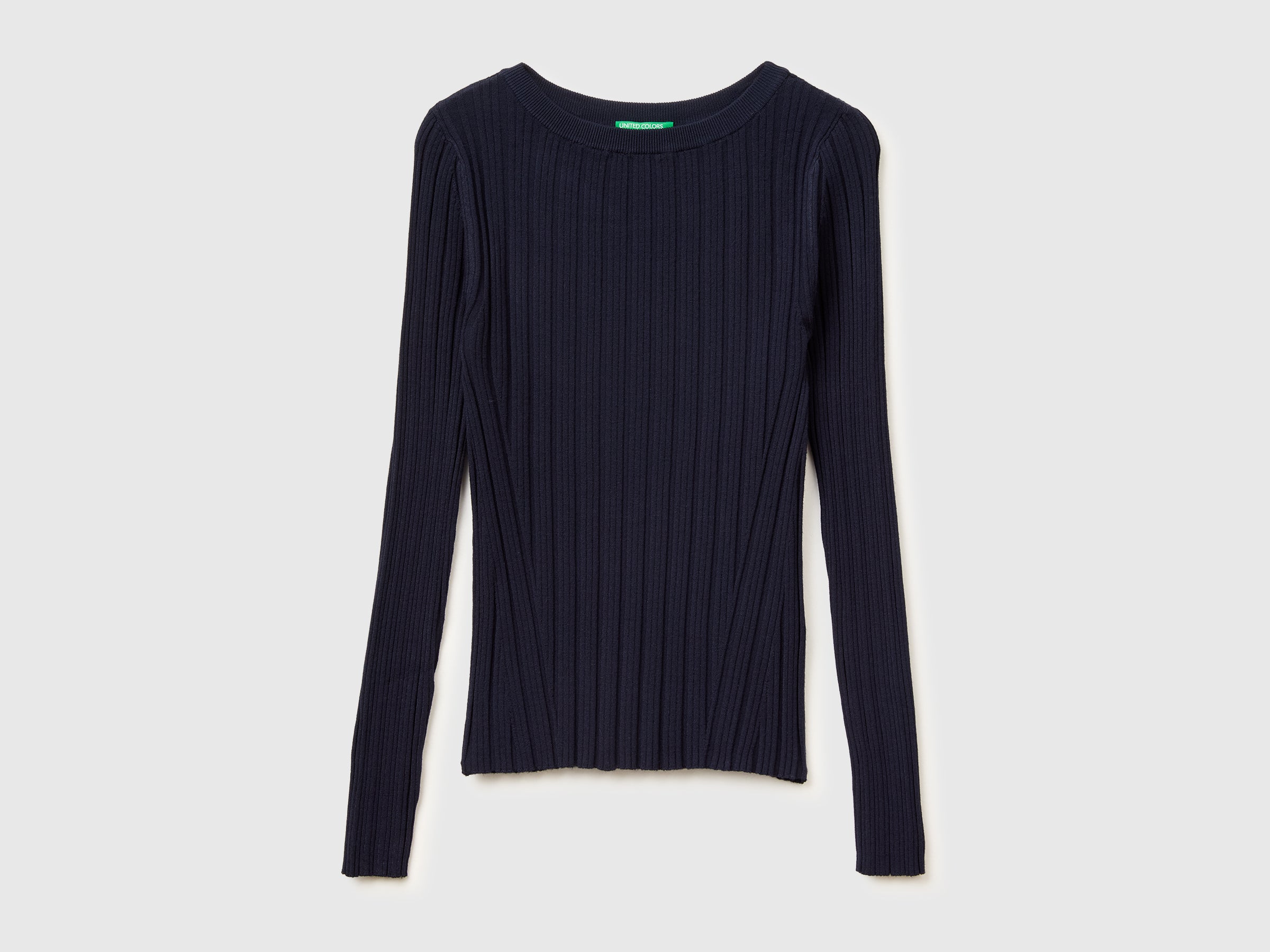 Fitted ribbed sweater - ucb_image_FS