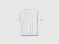 T-shirt decote em V em algodão leve - ucb_image_BS
