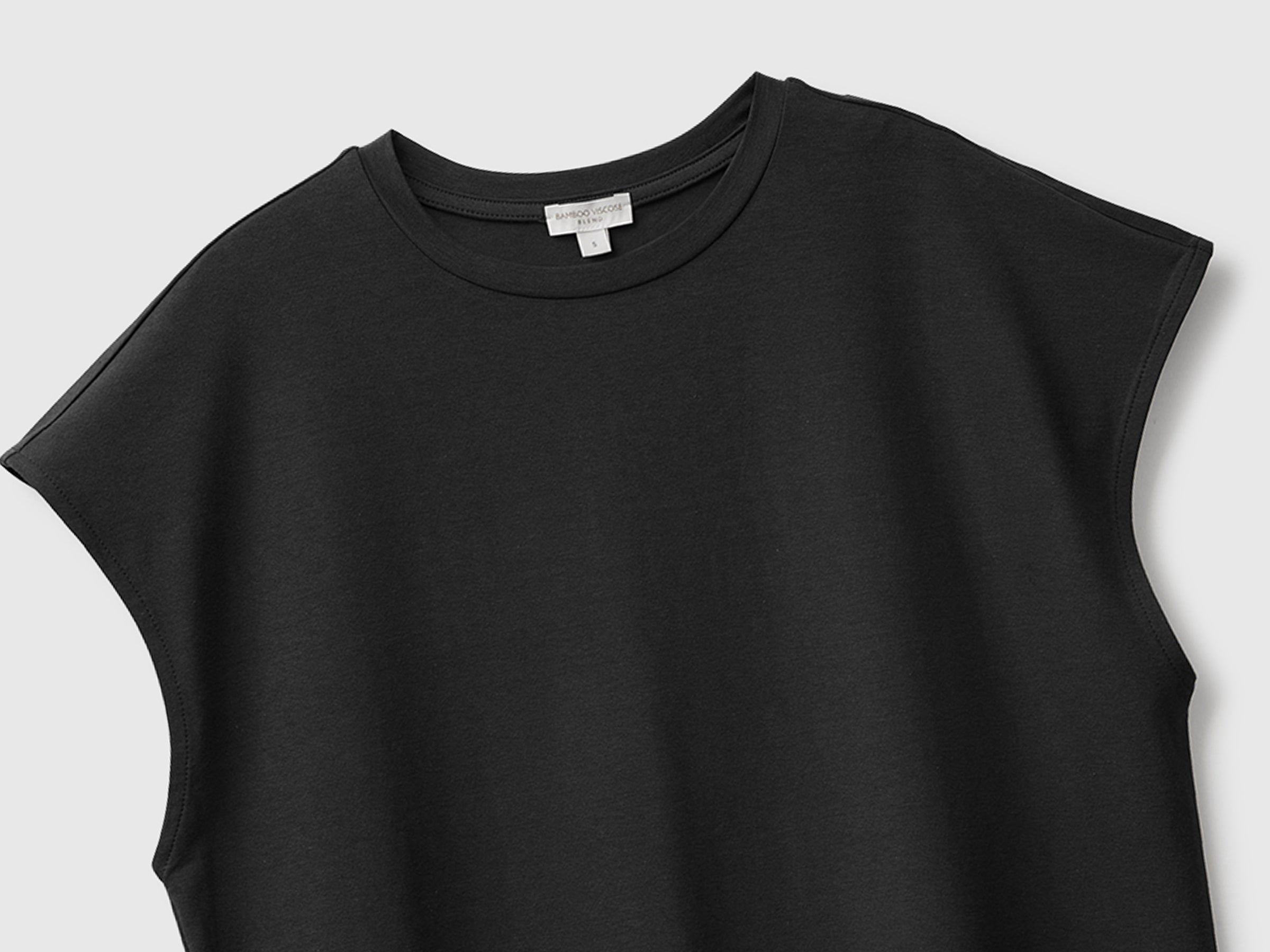 T-shirt em mistura de viscose de bambu - ucb_image_FY