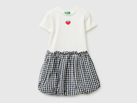 Dress with gingham skirt - ucb_image_FS