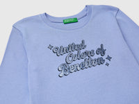T-shirt with glittery logo in organic cotton - ucb_image_DS1
