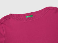 Plum sweater with boat neck - ucb_image_DS1