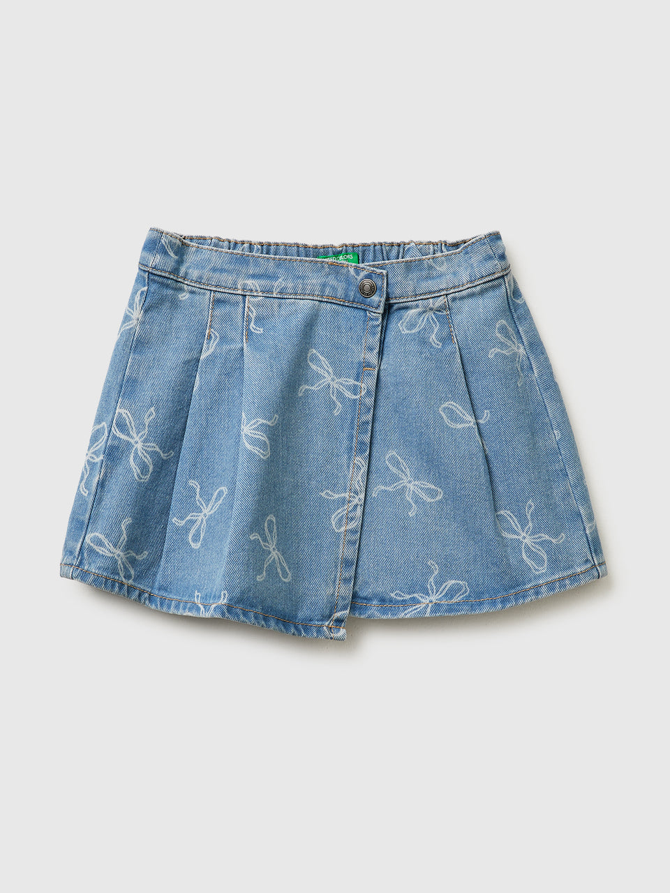 Bow print denim skirt - ucb_image_FS