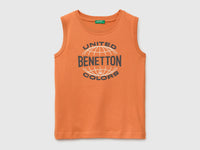 Organic cotton tank top with logo print - ucb_image_FS