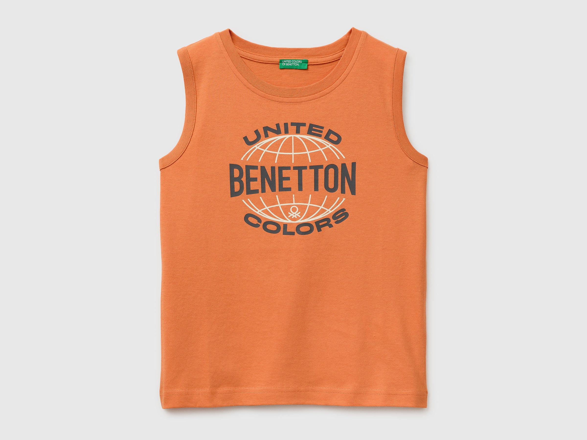 Organic cotton tank top with logo print - ucb_image_FS