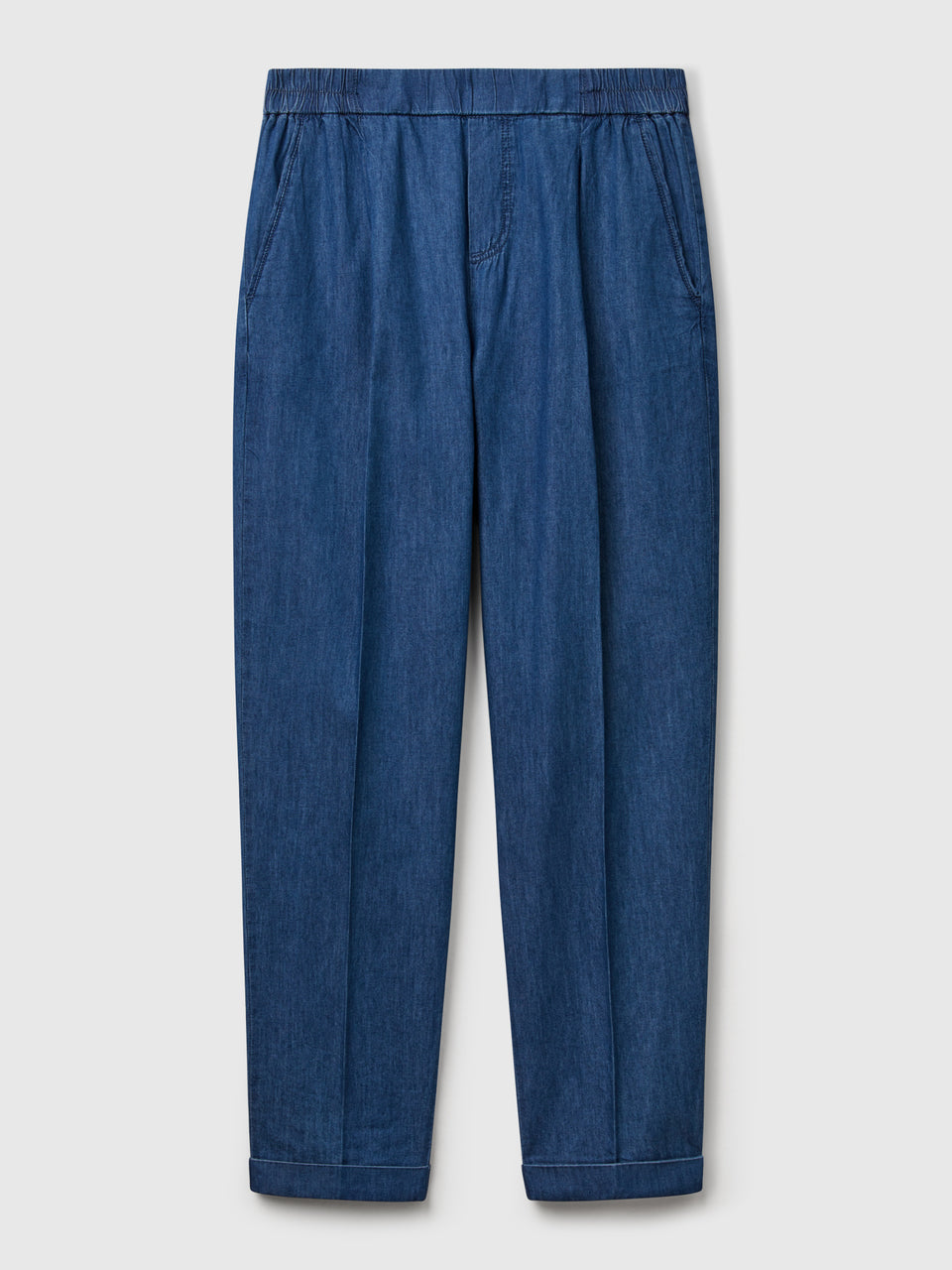 Chinos em chambray com elástico - ucb_image_FS