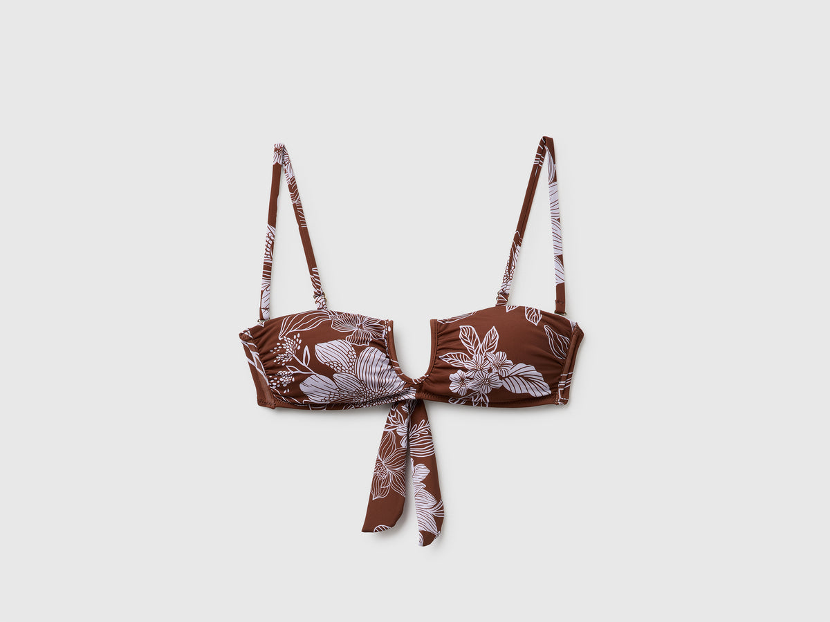 Bandeau de biquíni com estampado floral - ucb_image_FS