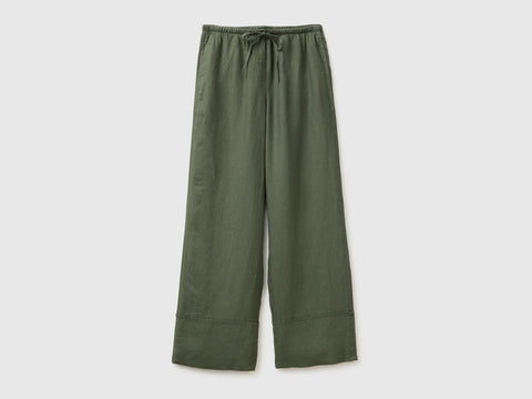 100% linen cuffed trousers - ucb_image_FS